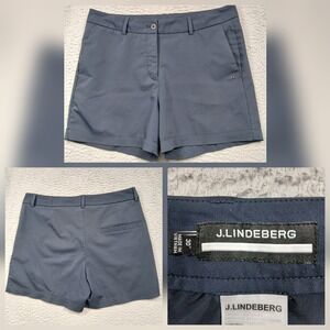 J.Lindeberg Golf‎ Shorts Women's 30 Navy Blue Stretch Performance Activewear